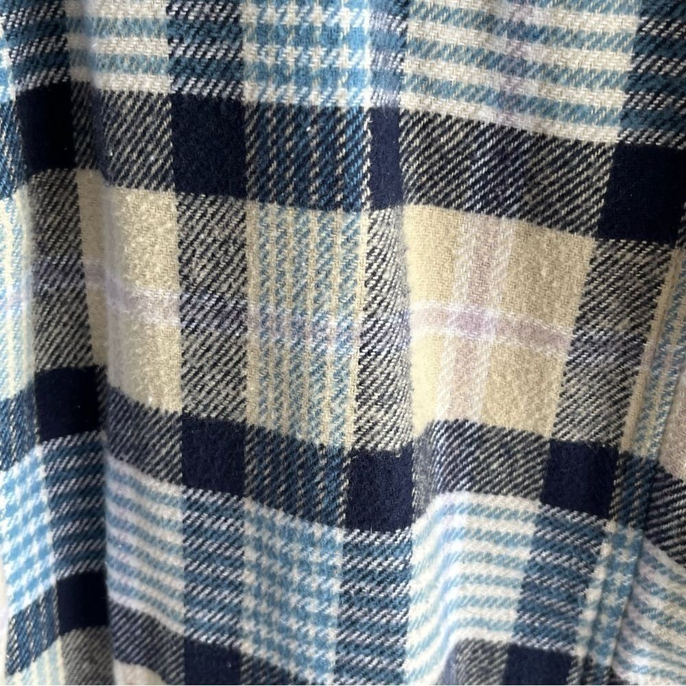 Blair Blue Tan & White Plaid Coat - Picture 4 of 10